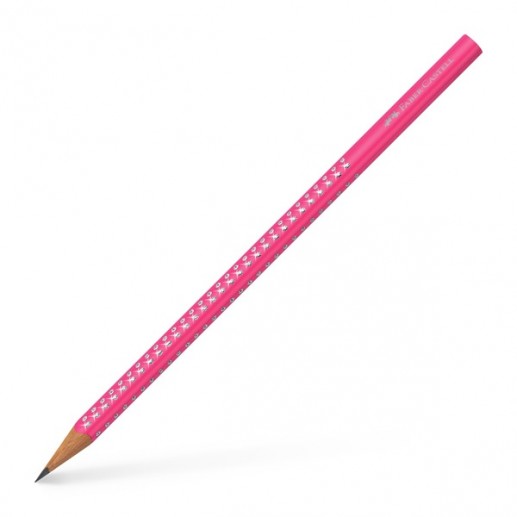 Μολύβι Faber Castell GRIP 2001 HB Sparkle neon pink
